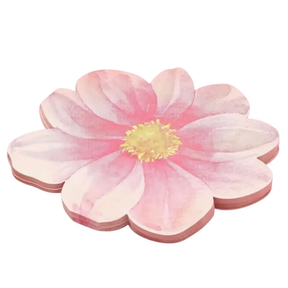 Pink Flower Shaped Decorative Party Luncheon Napkins, 20 ct